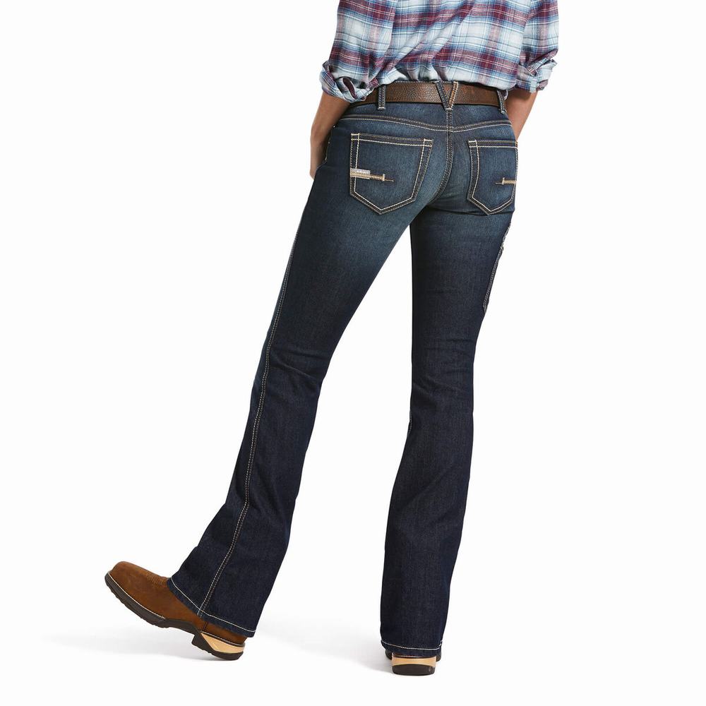 Ariat Rebar DuraStretch Riveter Cut Straight Jeans Dam Olika Färger | 159-XBYIJA