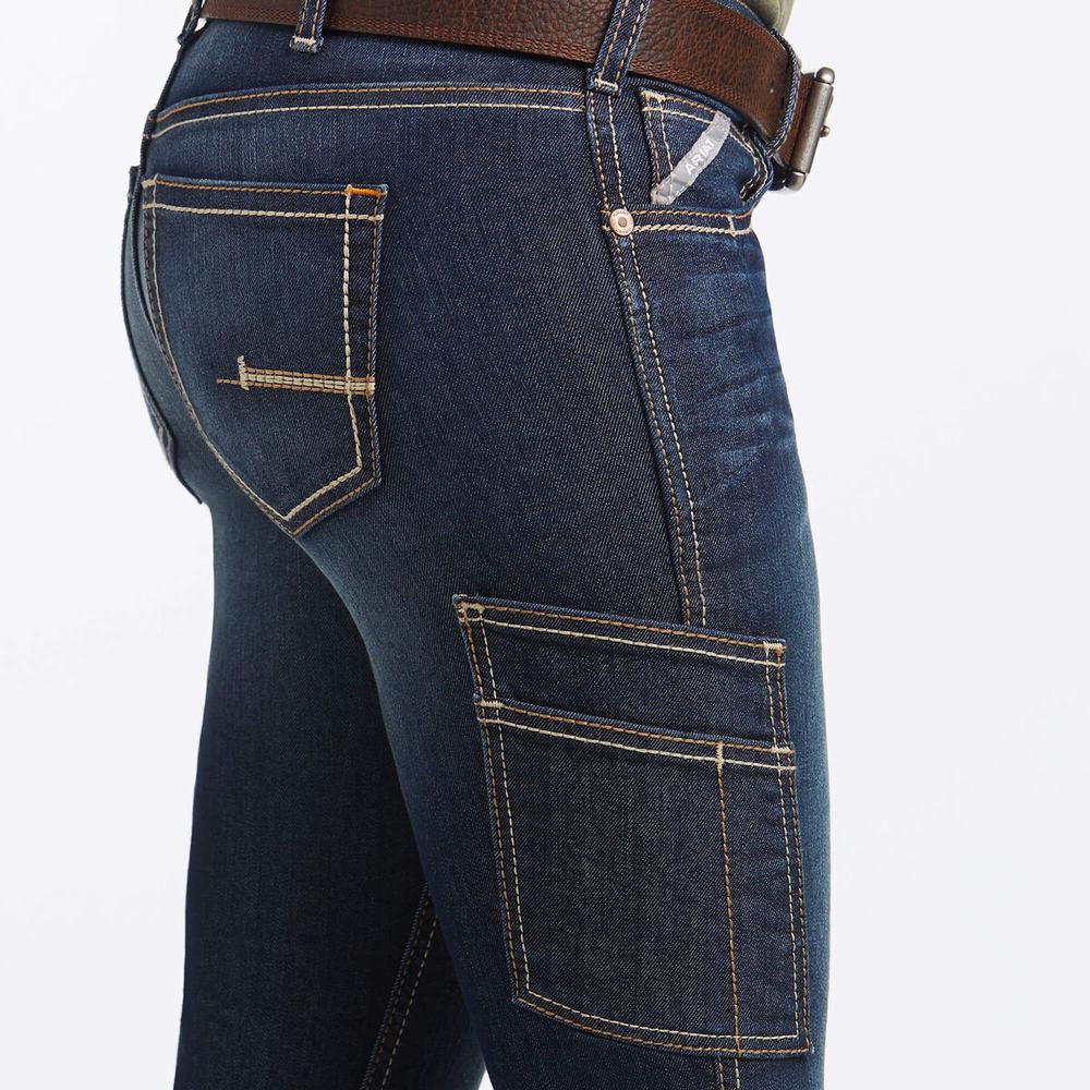 Ariat Rebar DuraStretch Riveter Cut Straight Jeans Dam Olika Färger | 159-XBYIJA