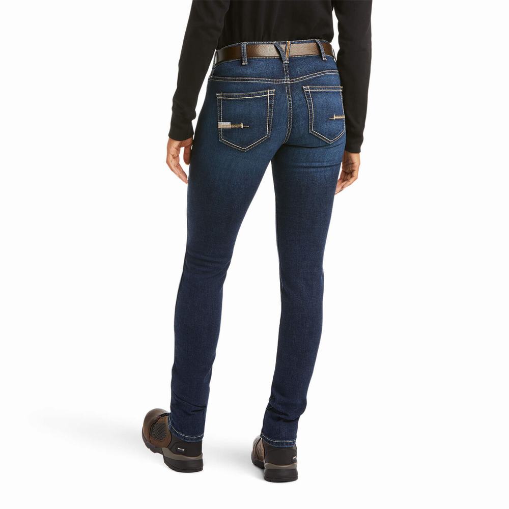 Ariat Rebar DuraStretch Riveter Double Front Jeans Dam Olika Färger | 589-FRTHED