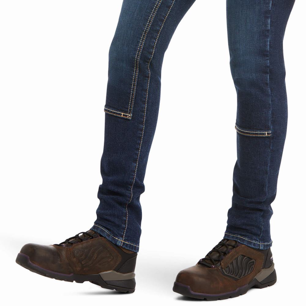 Ariat Rebar DuraStretch Riveter Double Front Jeans Dam Olika Färger | 589-FRTHED