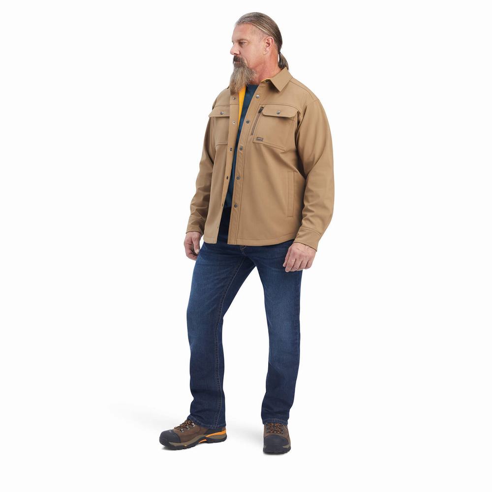 Ariat Rebar DuraStretch Utility Softshell Jacka Herr Khaki | 987-GYQTPR