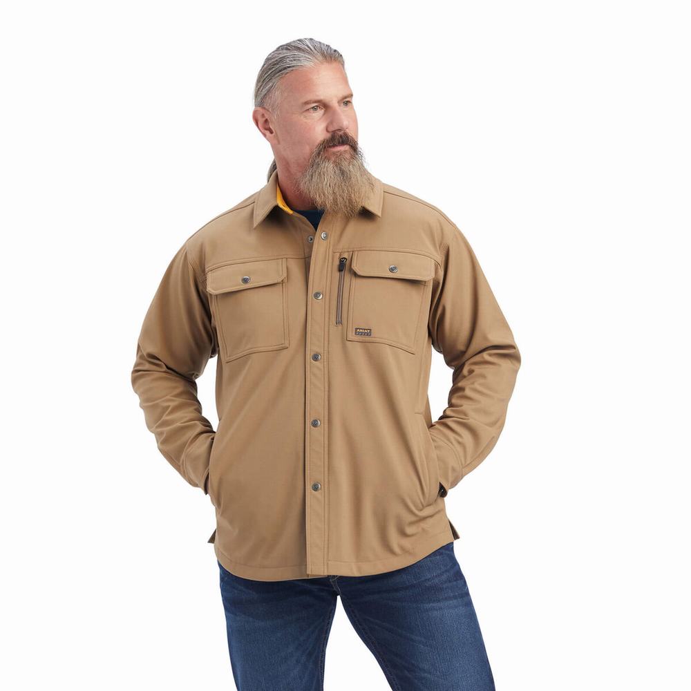 Ariat Rebar DuraStretch Utility Softshell Jacka Herr Khaki | 987-GYQTPR