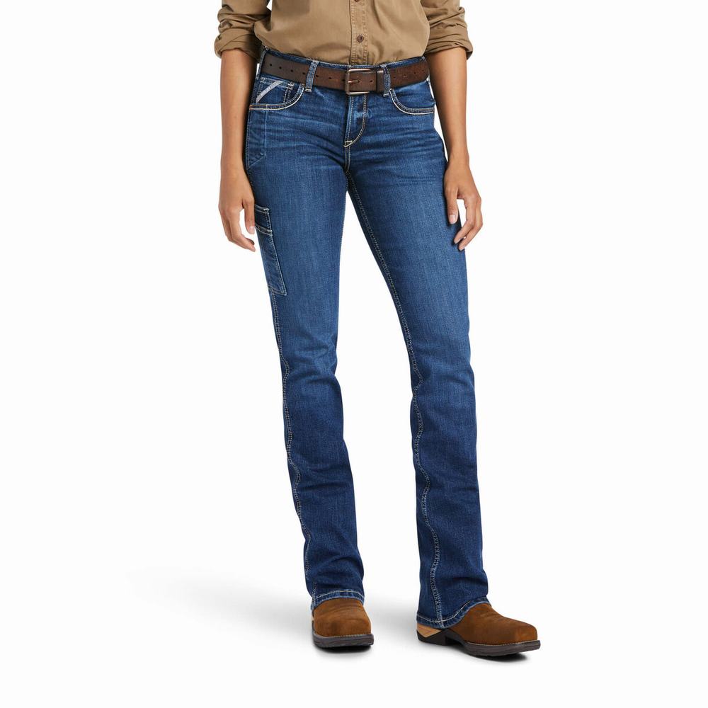 Ariat Rebar Flex Perfect Rise Riveter Cut Skinny Jeans Dam Olika Färger | 965-BYLKGN