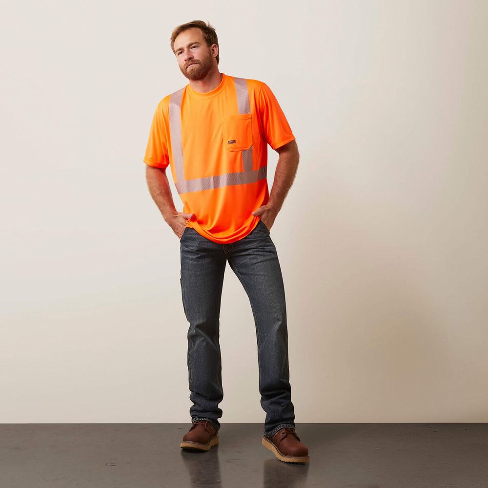 Ariat Rebar Hi-Vis ANSI Blast Herr Orange | 460-VKYDBO