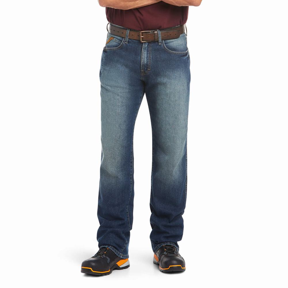 Ariat Rebar M3 Loose DuraStretch Basic Straight Jeans Herr Olika Färger | 632-NMLEXT