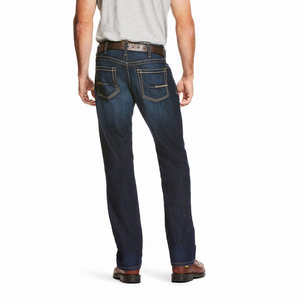 Ariat Rebar M4 Low Rise DuraStretch Edge Cut Straight Jeans Herr Olika Färger | 672-RXVZLY