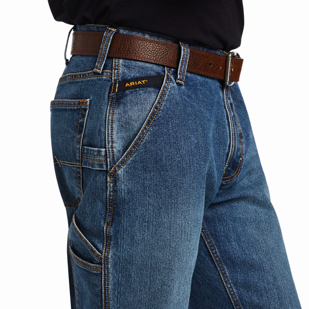 Ariat Rebar M4 Low Rise DuraStretch Workhorse Cut Straight Jeans Herr Olika Färger | 481-ULHRBT