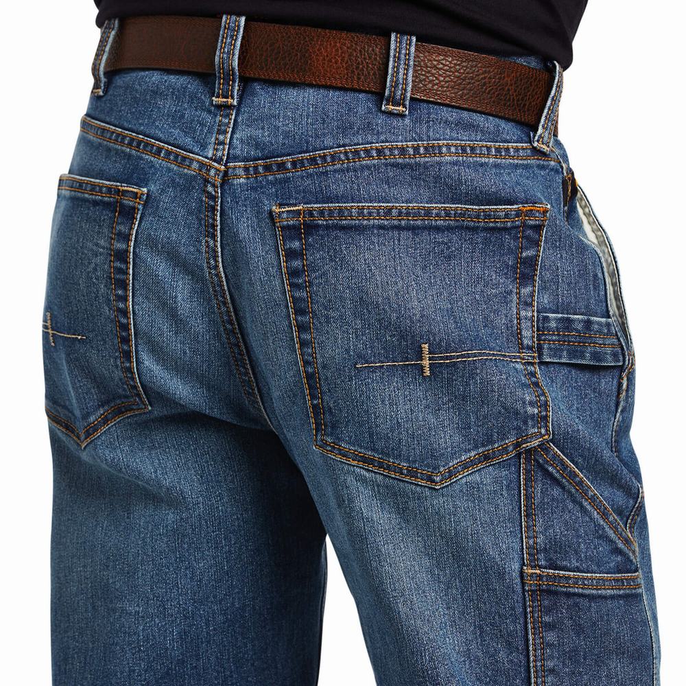 Ariat Rebar M4 Low Rise DuraStretch Workhorse Cut Straight Jeans Herr Olika Färger | 481-ULHRBT