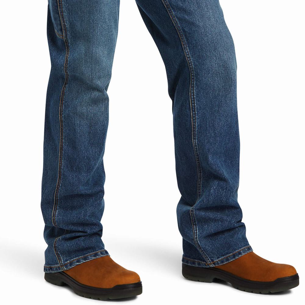 Ariat Rebar M4 Low Rise DuraStretch Workhorse Cut Straight Jeans Herr Olika Färger | 481-ULHRBT