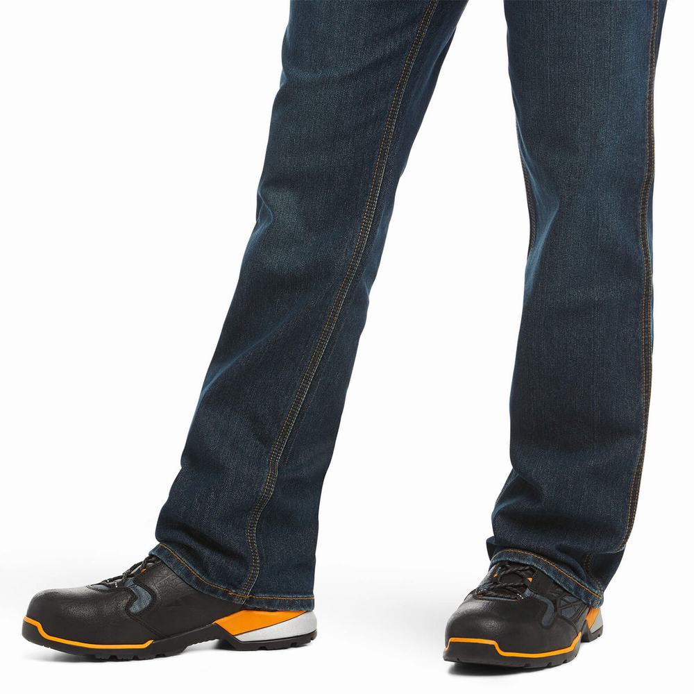 Ariat Rebar M4 Low Rise DuraStretch Workhorse Cut Straight Jeans Herr Olika Färger | 738-RDTFWB