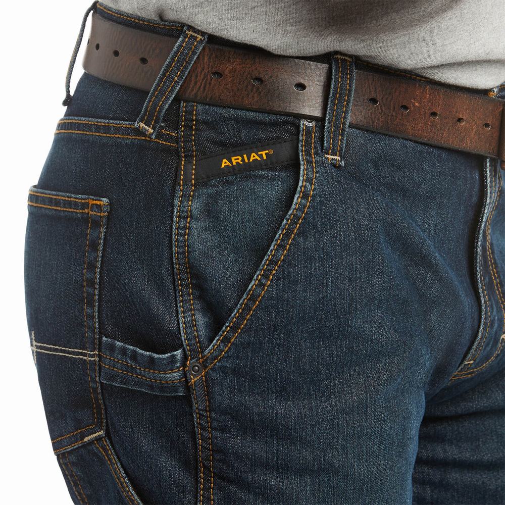 Ariat Rebar M4 Low Rise DuraStretch Workhorse Cut Straight Jeans Herr Olika Färger | 738-RDTFWB