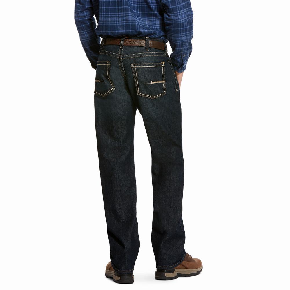 Ariat Rebar M5 DuraStretch Edge Skinny Jeans Herr Mörkblå | 452-NKCIYP