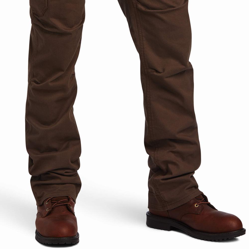 Ariat Rebar M5 DuraStretch Washed Twill Dungaree Leg Byxor Herr Olika Färger | 509-RSKQNY