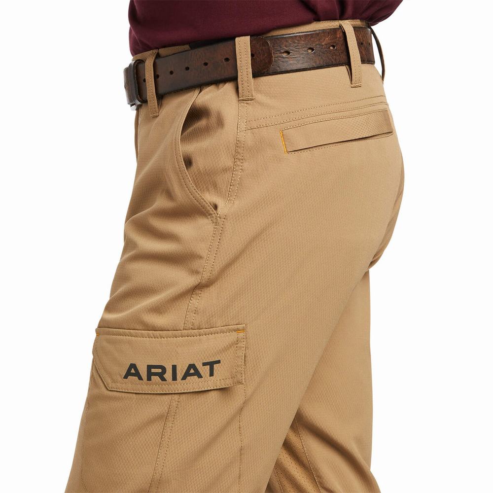 Ariat Rebar M5 Flow Ultralight Leg Byxor Herr Khaki | 704-NOXVDU