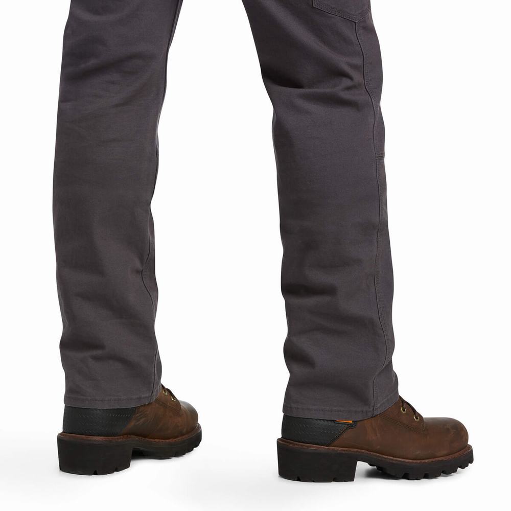 Ariat Rebar M7 Slim DuraStretch Made Tough Double Front Byxor Herr Grå | 659-MGKIRE