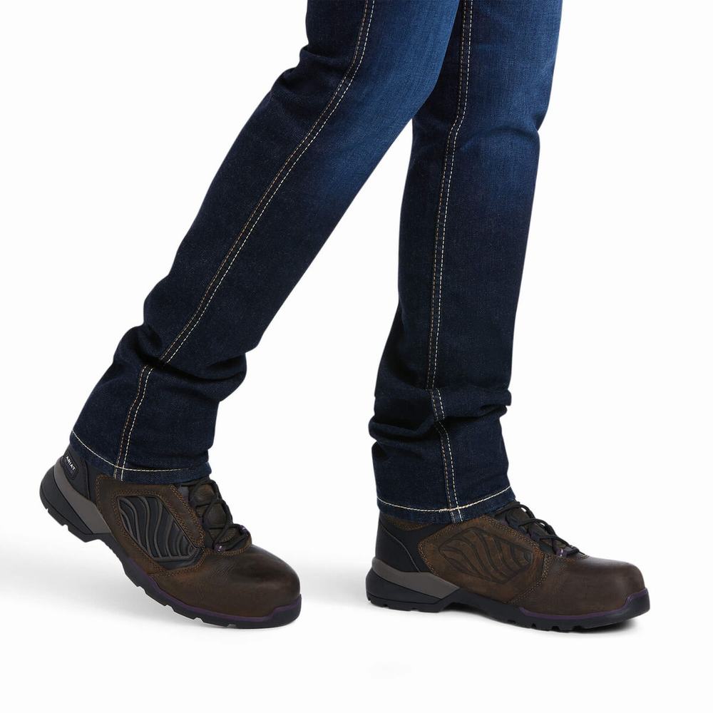 Ariat Rebar Perfect Rise Flex Riveter Skinny Jeans Dam Olika Färger | 807-JMDHVC