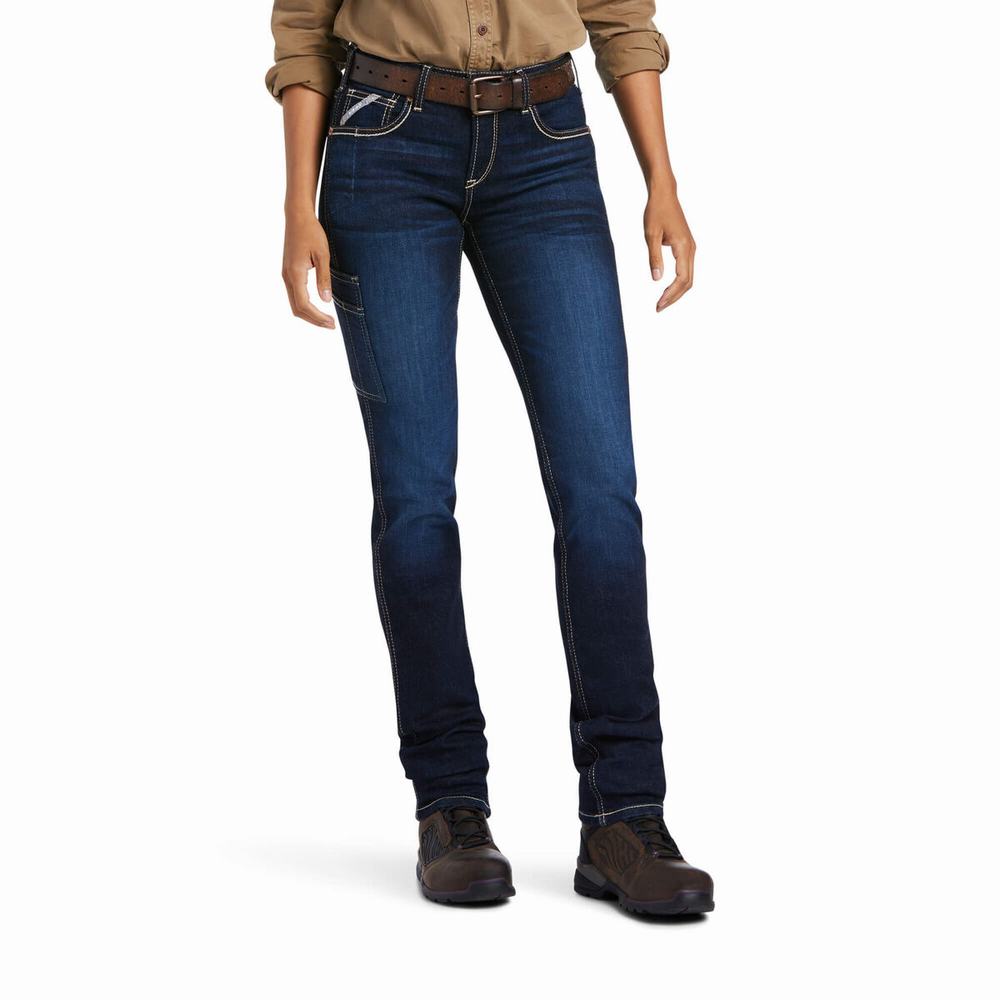 Ariat Rebar Perfect Rise Flex Riveter Skinny Jeans Dam Olika Färger | 807-JMDHVC