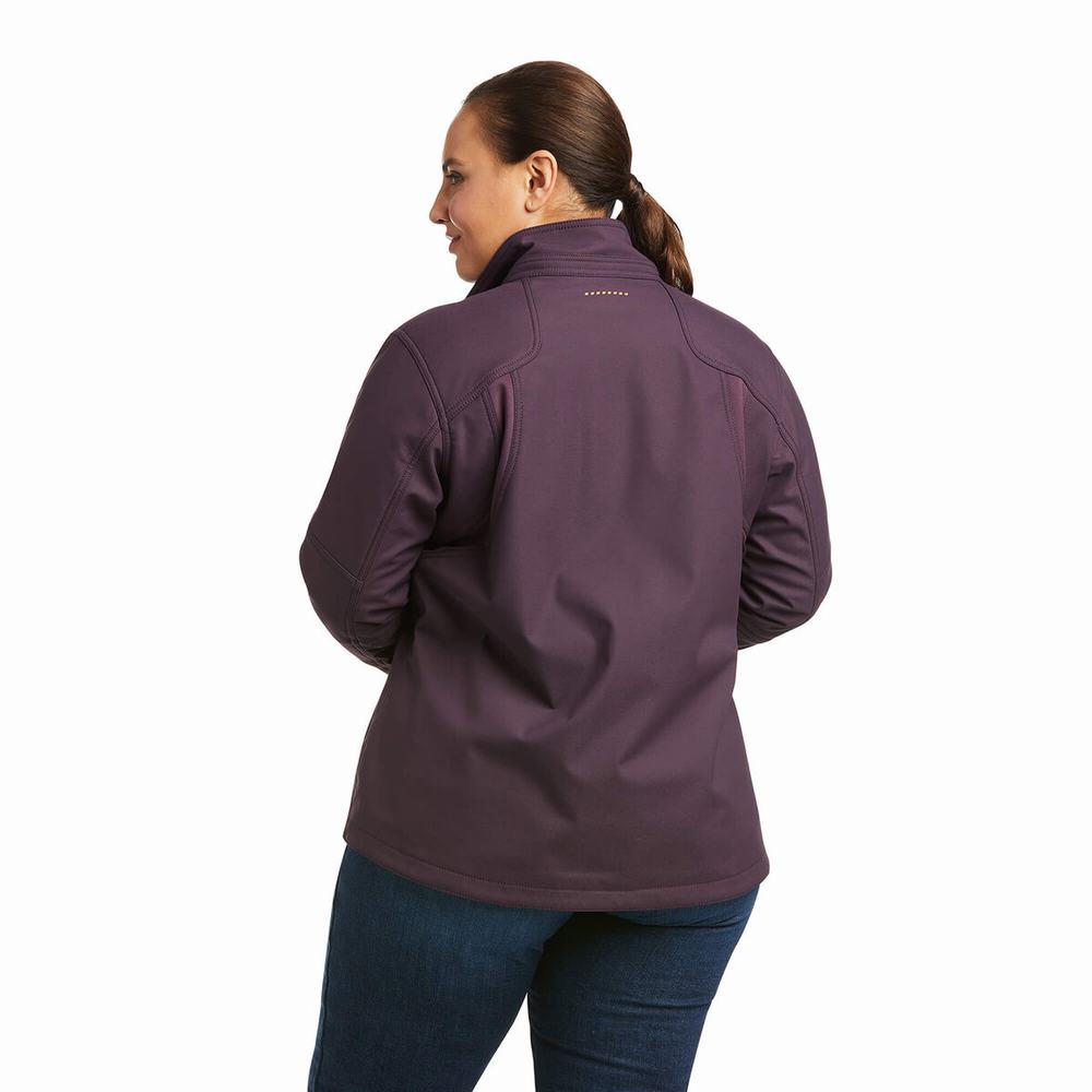 Ariat Rebar Stretch Canvas Softshell Jacka Dam Lila | 158-YHUVJR