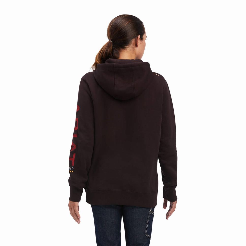 Ariat Rebar Tryck Hoodie Dam Olika Färger | 542-UTYWCD