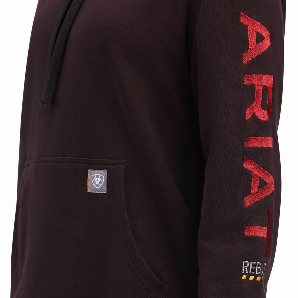 Ariat Rebar Tryck Hoodie Dam Olika Färger | 542-UTYWCD