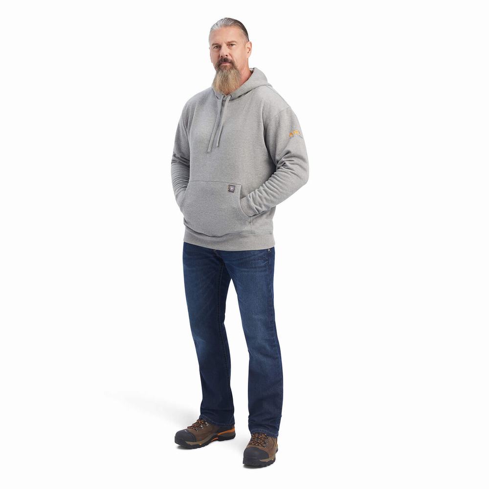 Ariat Rebar Workman Hoodie Herr Grå | 236-UCIWOY