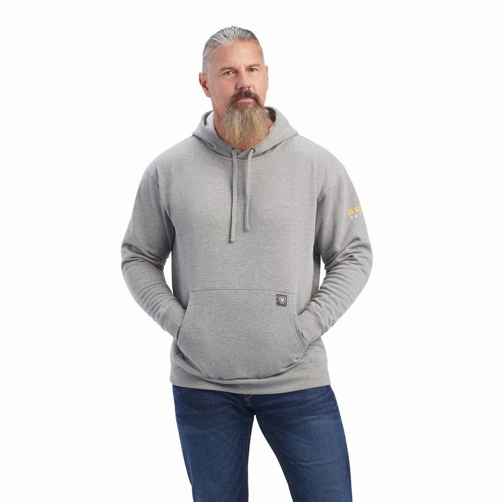 Ariat Rebar Workman Hoodie Herr Grå | 236-UCIWOY