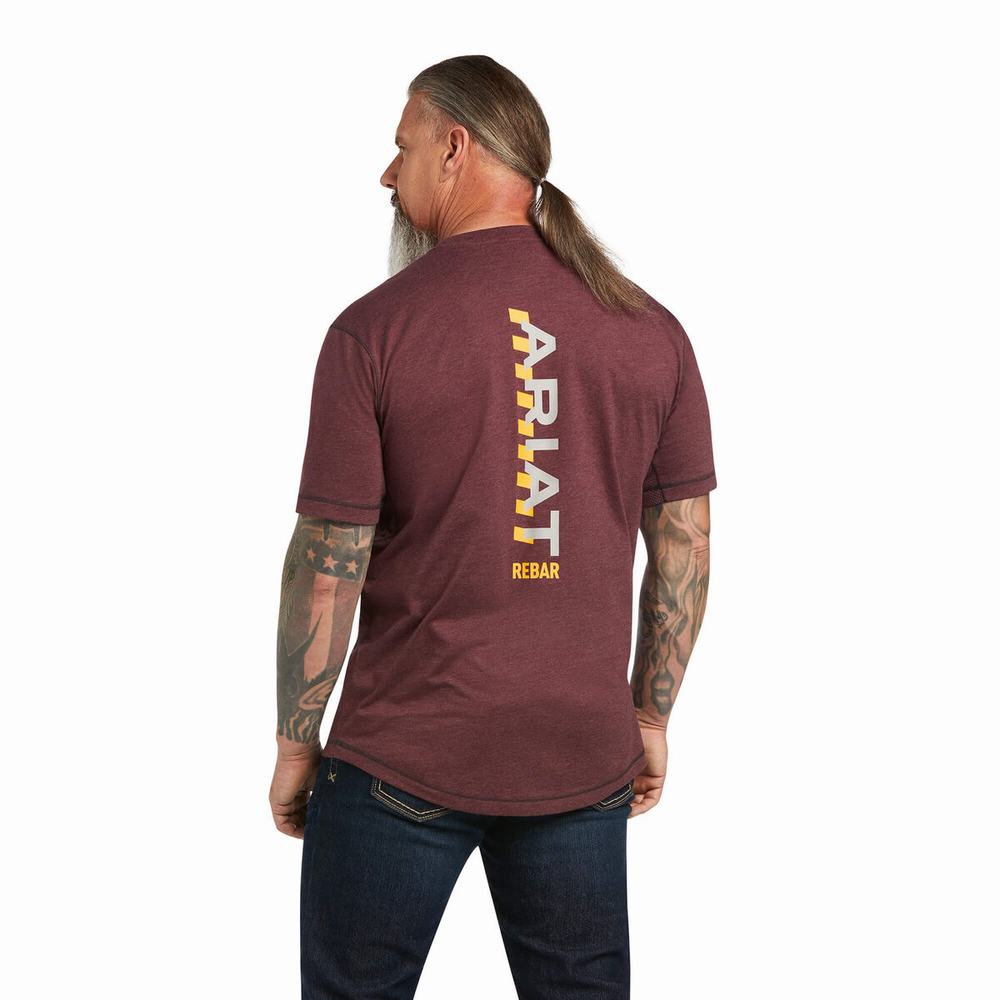 Ariat Rebar Workman Logo Short Sleeve Herr Olika Färger | 502-IPFTWK