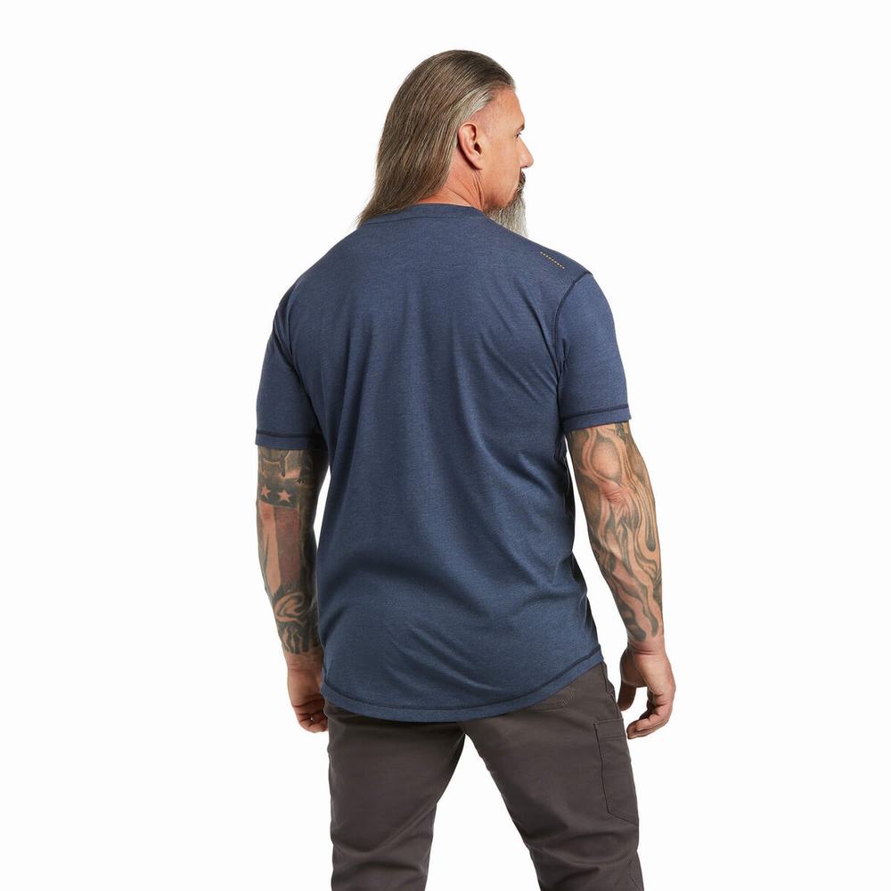 Ariat Rebar Workman Short Sleeve Herr Olika Färger | 839-KQANVJ