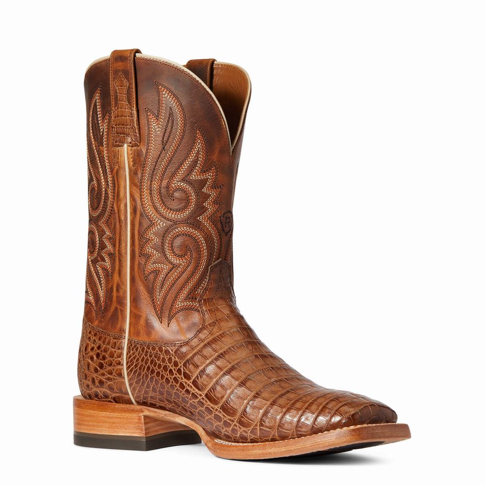 Ariat Relentless Denton Western Stövlar Herr Beige | 478-FBHPNT