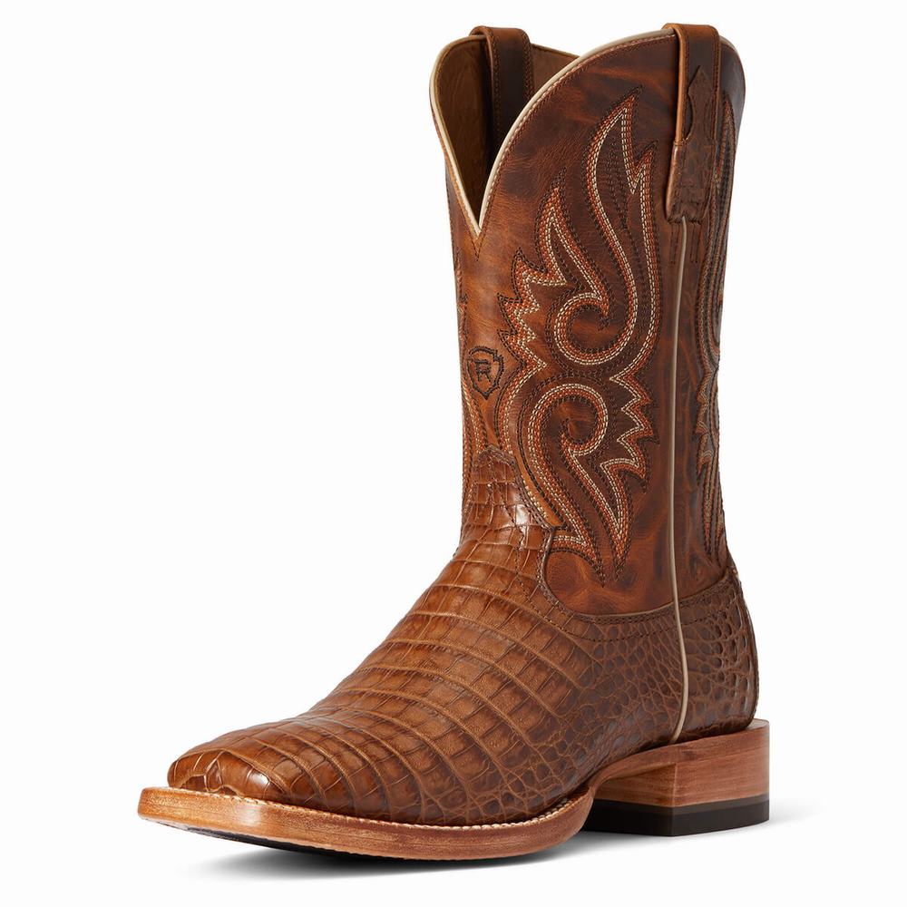 Ariat Relentless Denton Western Stövlar Herr Beige | 478-FBHPNT