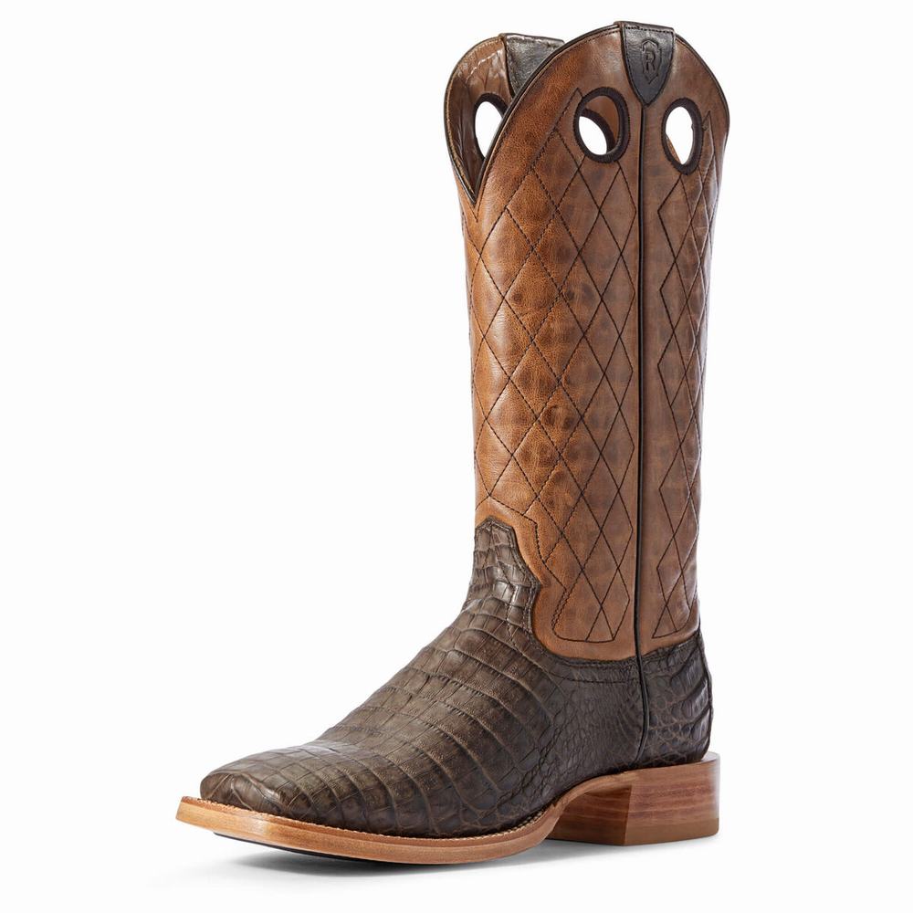 Ariat Relentless Winner\'s Circle Western Stövlar Herr Choklad | 428-KZXQUJ