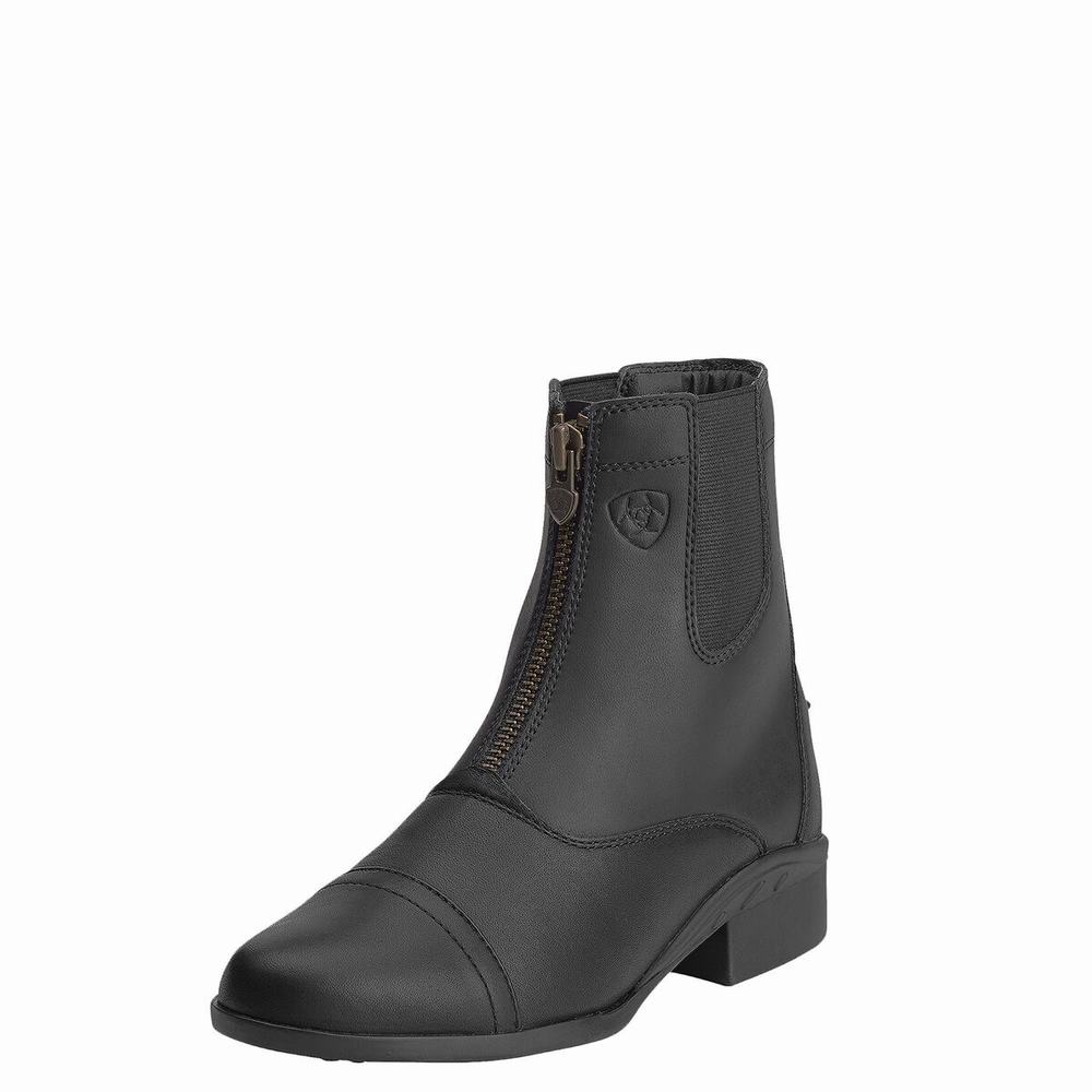 Ariat Scout Zip Paddock Ridstövlar Dam Svarta | 698-GIQRJV