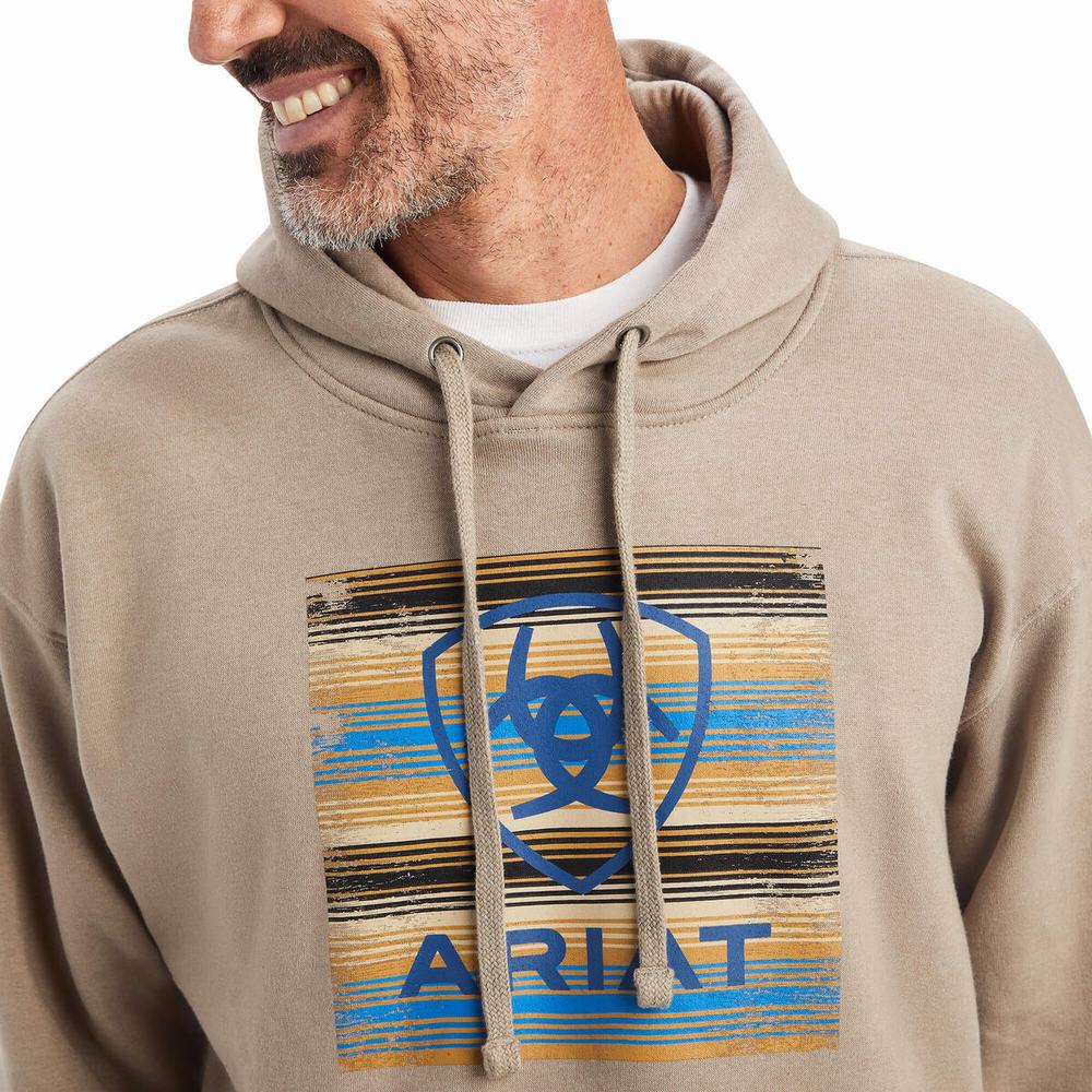 Ariat Serape Block Hoodie Herr Olika Färger | 730-LVDOFE