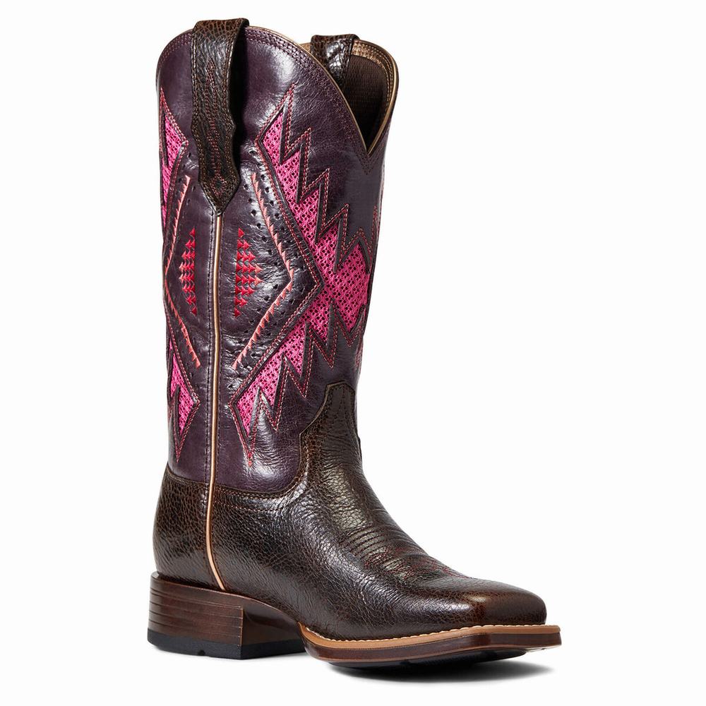 Ariat Sienna VentTek 360 Western Stövlar Dam Choklad | 374-KBRVJW