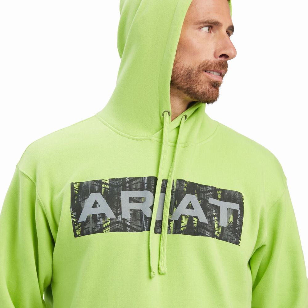 Ariat Southwest Hoodie Herr Gröna | 081-PYCWJO