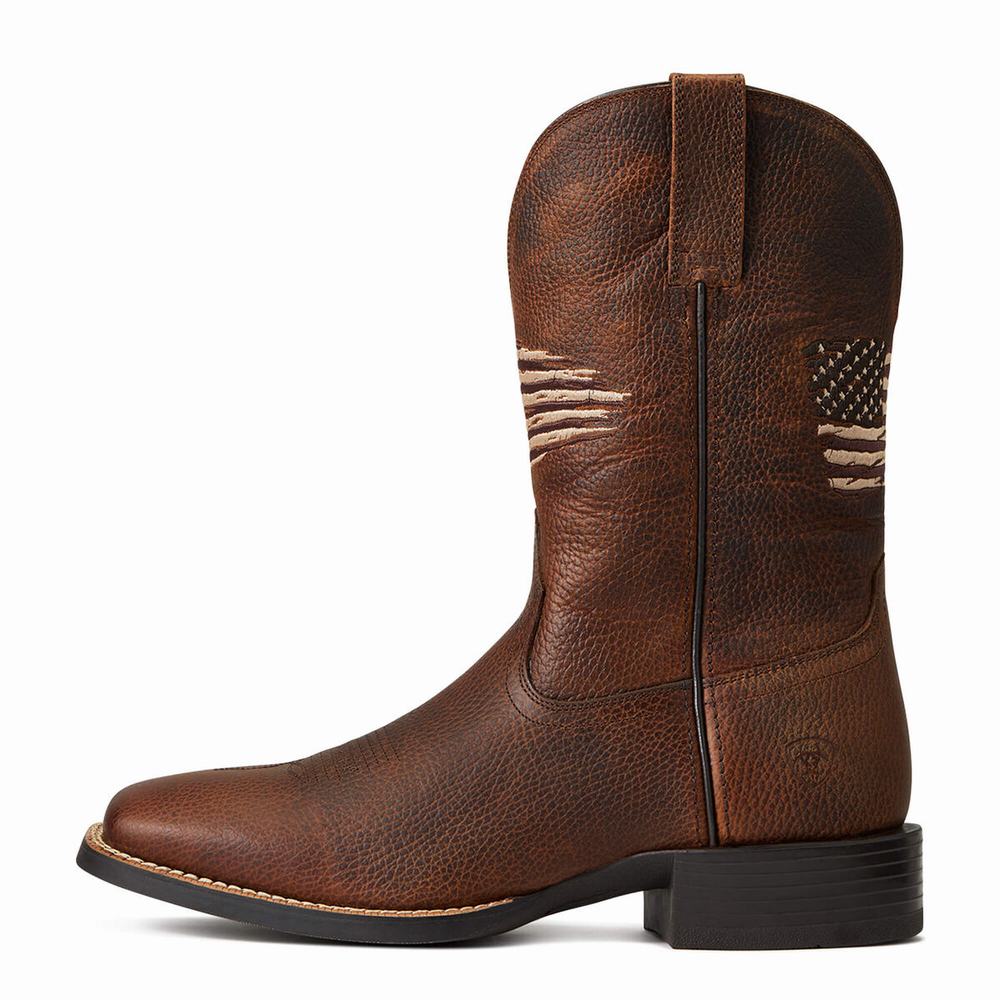 Ariat Sport All Country Western Stövlar Herr Bruna | 189-DWIMZG