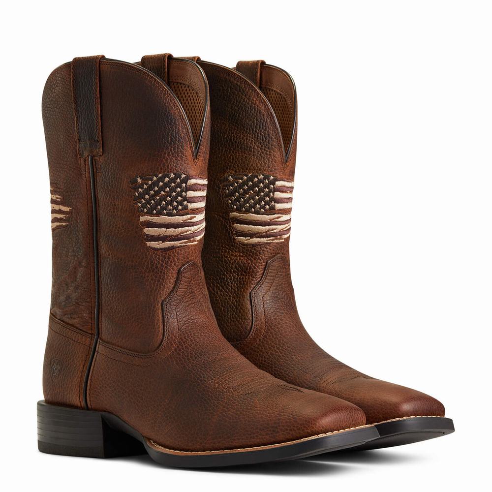 Ariat Sport All Country Western Stövlar Herr Bruna | 189-DWIMZG