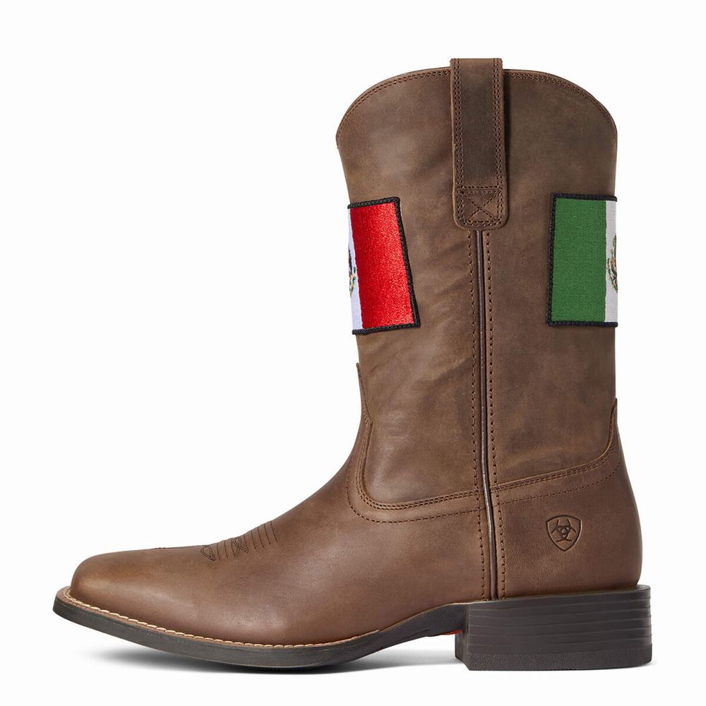 Ariat Sport Orgullo Mexicano II Western Stövlar Herr Bruna | 859-EOQZMN