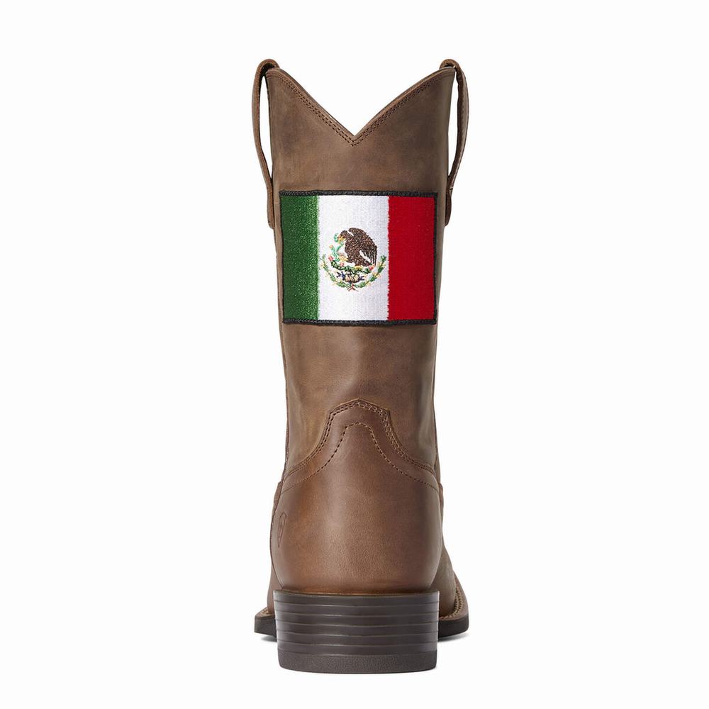 Ariat Sport Orgullo Mexicano II Western Stövlar Herr Bruna | 859-EOQZMN