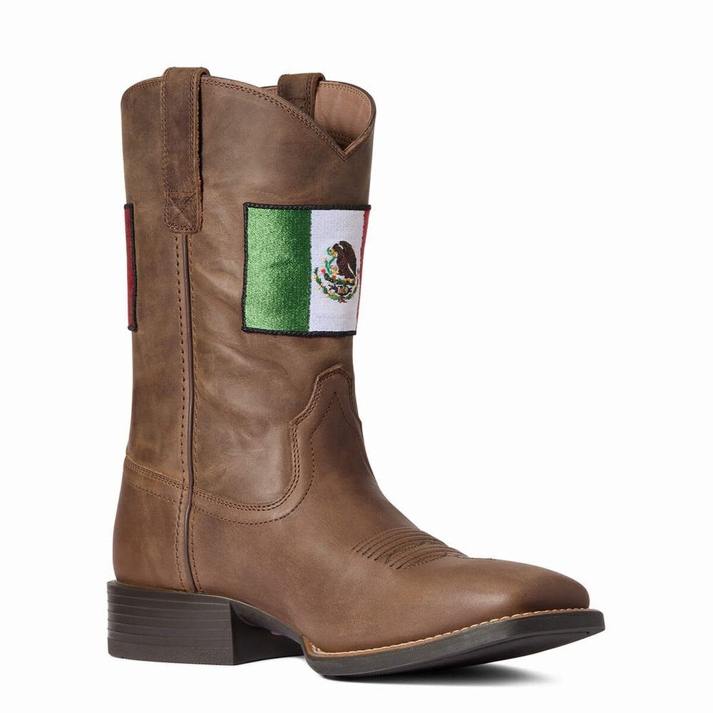 Ariat Sport Orgullo Mexicano II Western Stövlar Herr Bruna | 859-EOQZMN