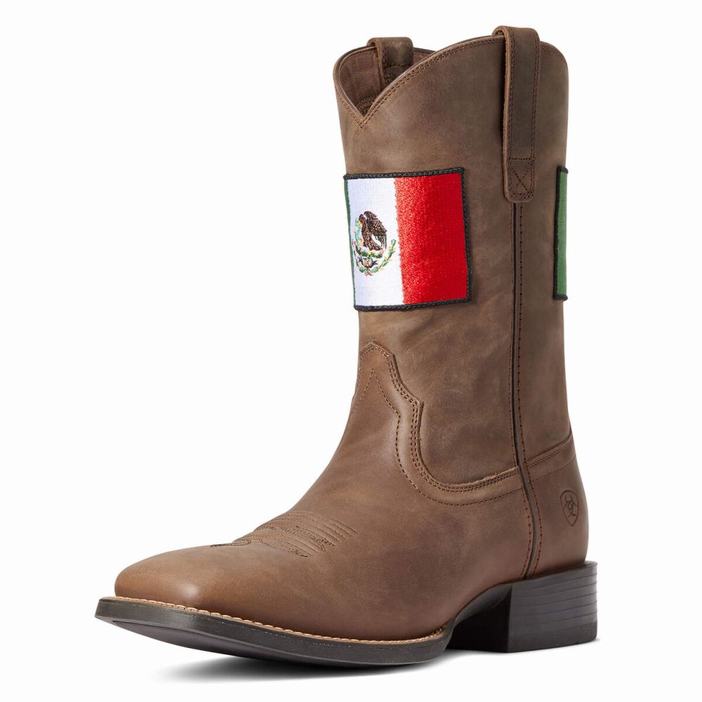 Ariat Sport Orgullo Mexicano II Western Stövlar Herr Bruna | 859-EOQZMN