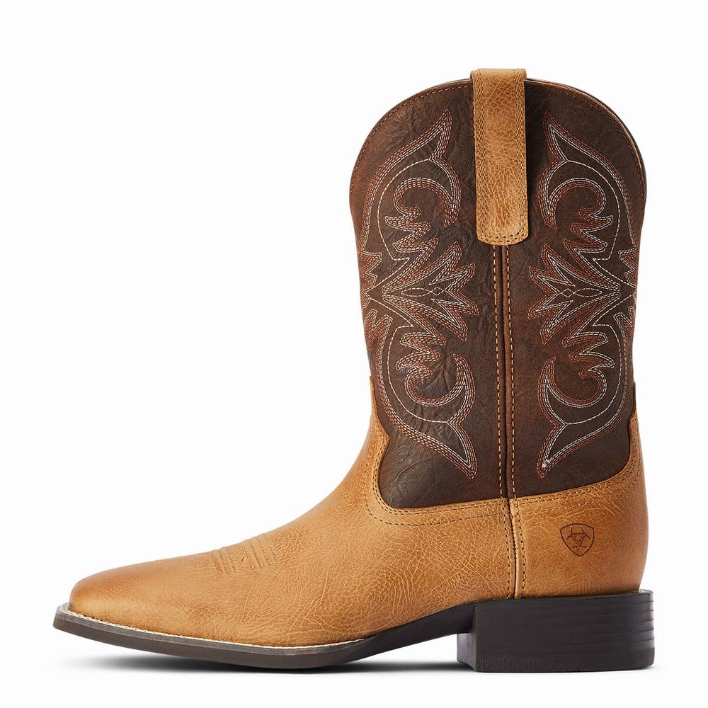 Ariat Sport Pardner Western Stövlar Herr Bruna | 863-UHFOPI