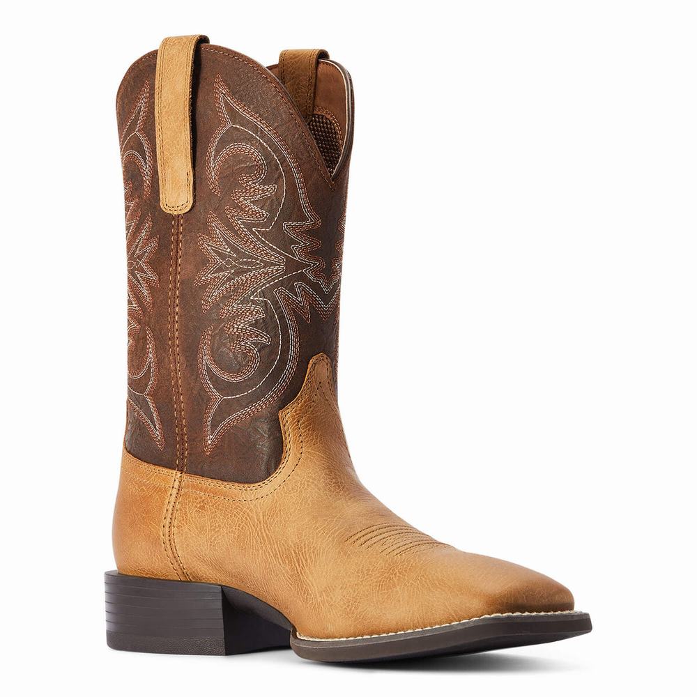 Ariat Sport Pardner Western Stövlar Herr Bruna | 863-UHFOPI