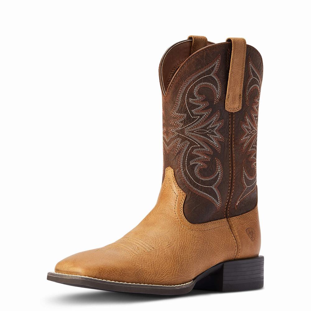 Ariat Sport Pardner Western Stövlar Herr Bruna | 863-UHFOPI