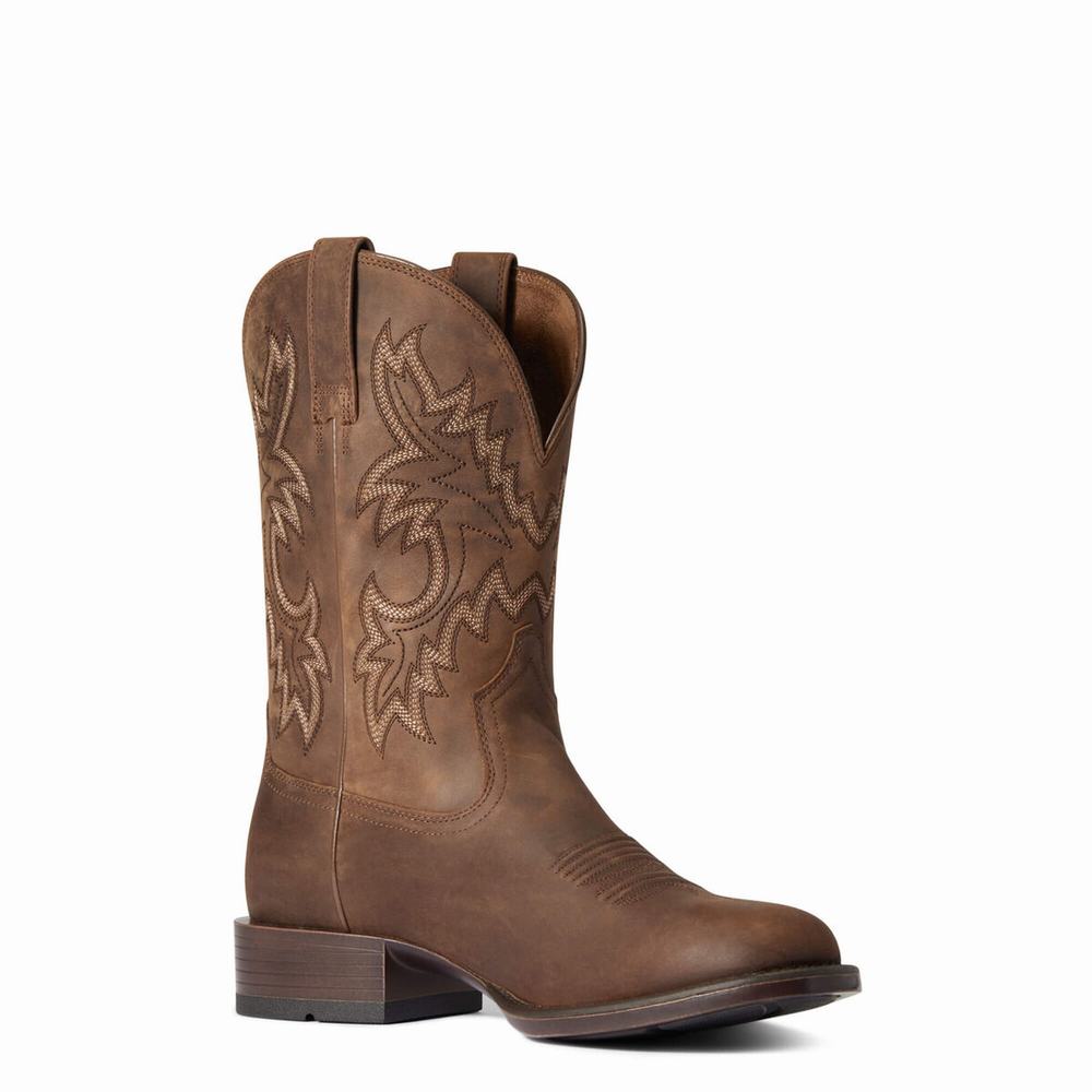 Ariat Stockman Ultra Western Stövlar Herr Bruna | 678-HSJXUK