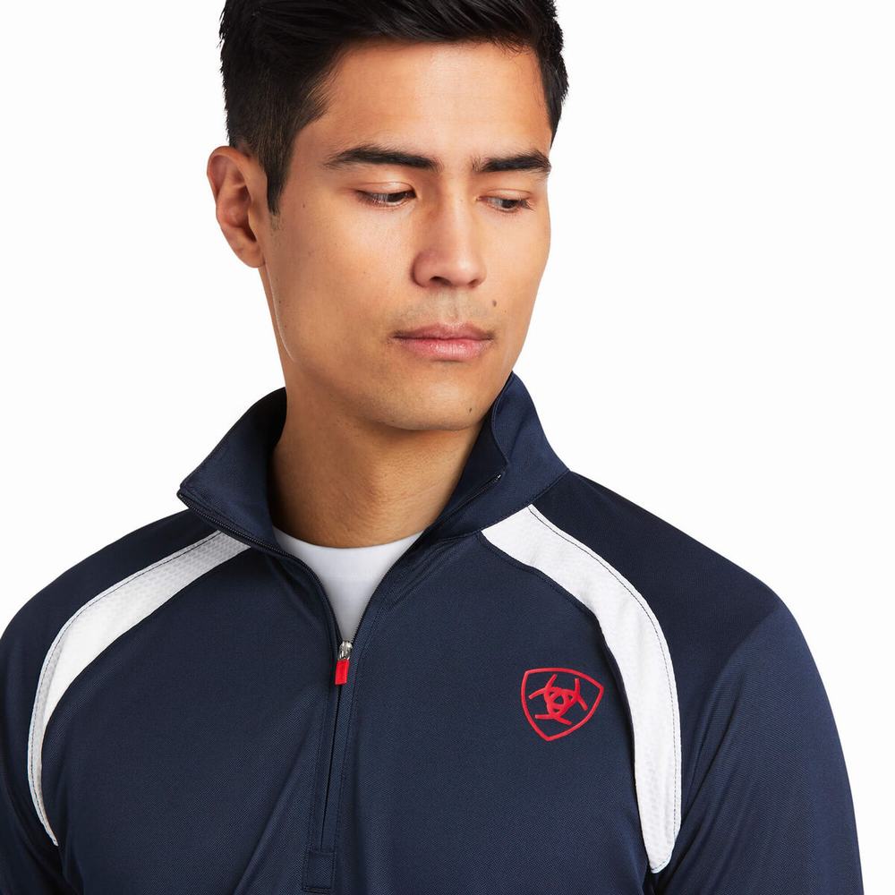 Ariat Sunstopper Team 1/4 Zip Ridbyxor Herr Olika Färger | 247-UDXTYG