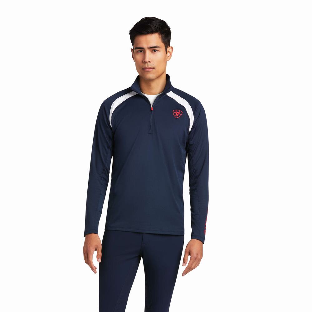 Ariat Sunstopper Team 1/4 Zip Ridbyxor Herr Olika Färger | 247-UDXTYG