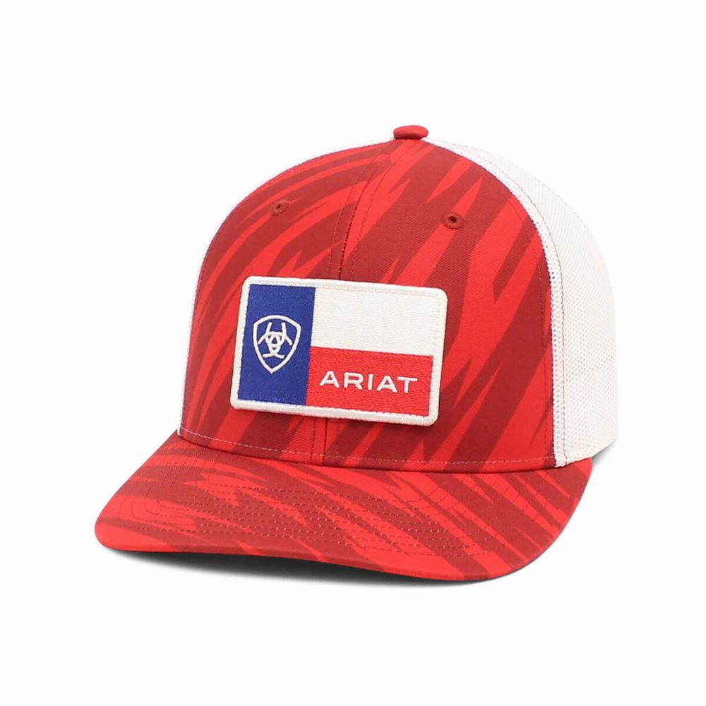 Ariat Texas Flag Hatt Herr Röda | 715-DOQCMN