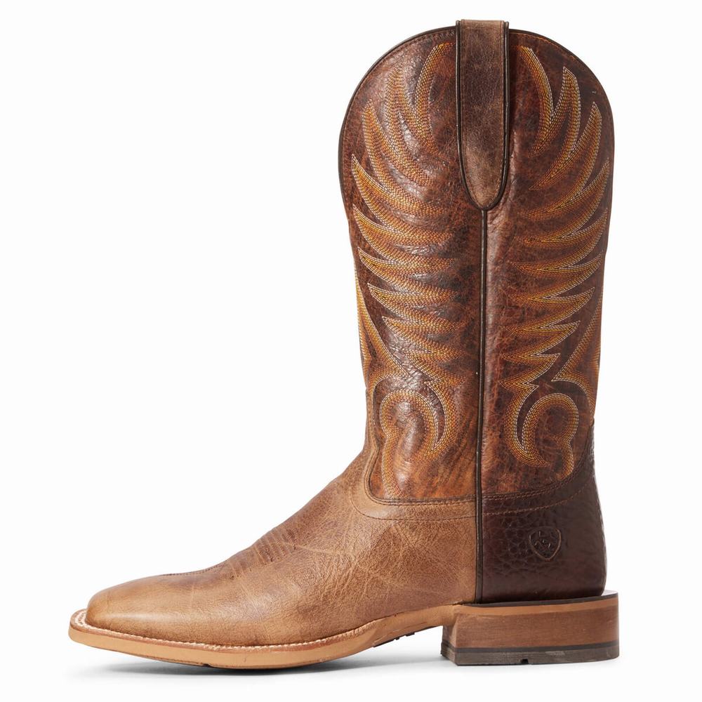 Ariat Toledo Western Stövlar Herr Beige | 608-VQRYWC