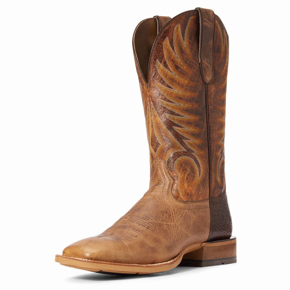 Ariat Toledo Western Stövlar Herr Beige | 608-VQRYWC